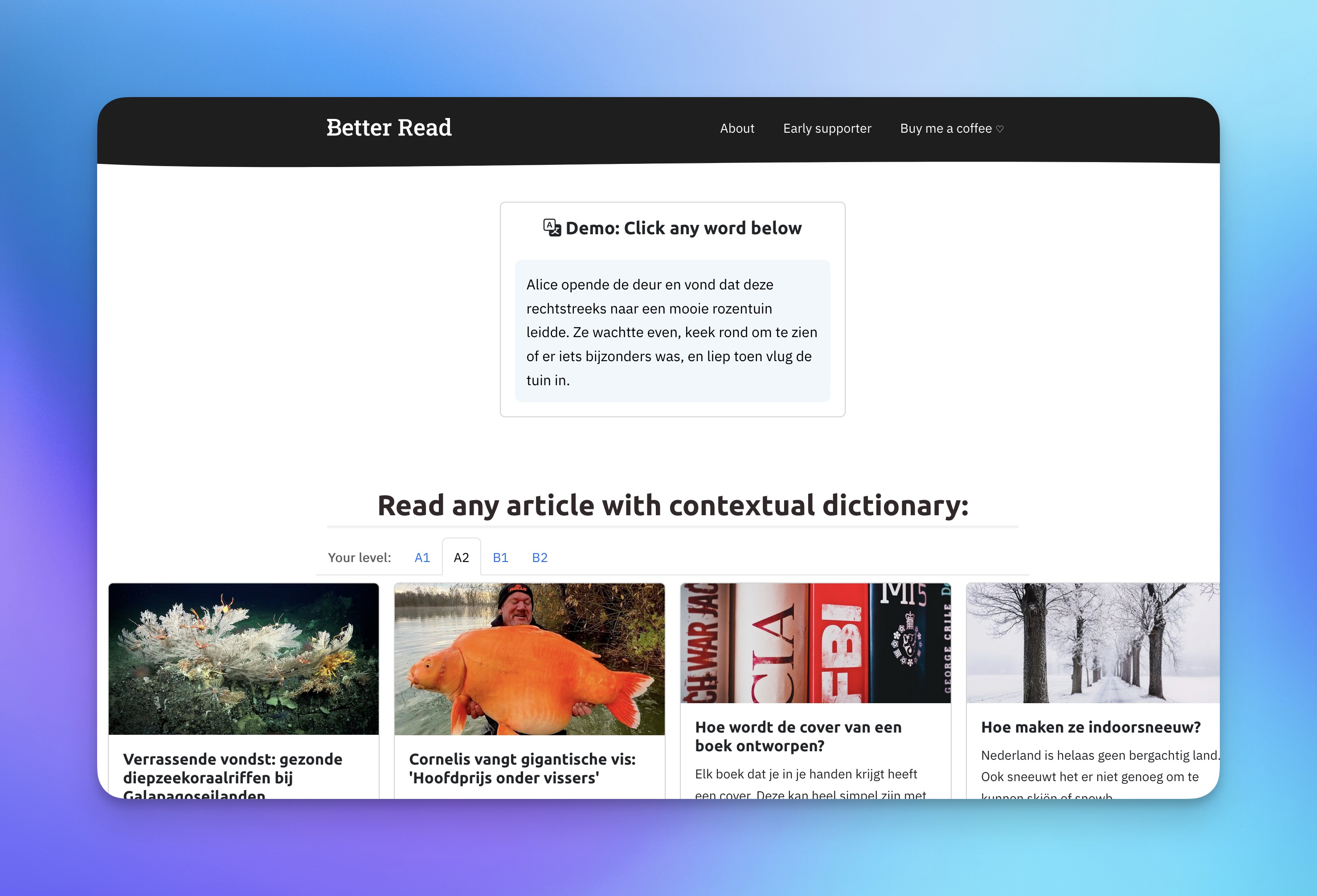 BetterRead Interface